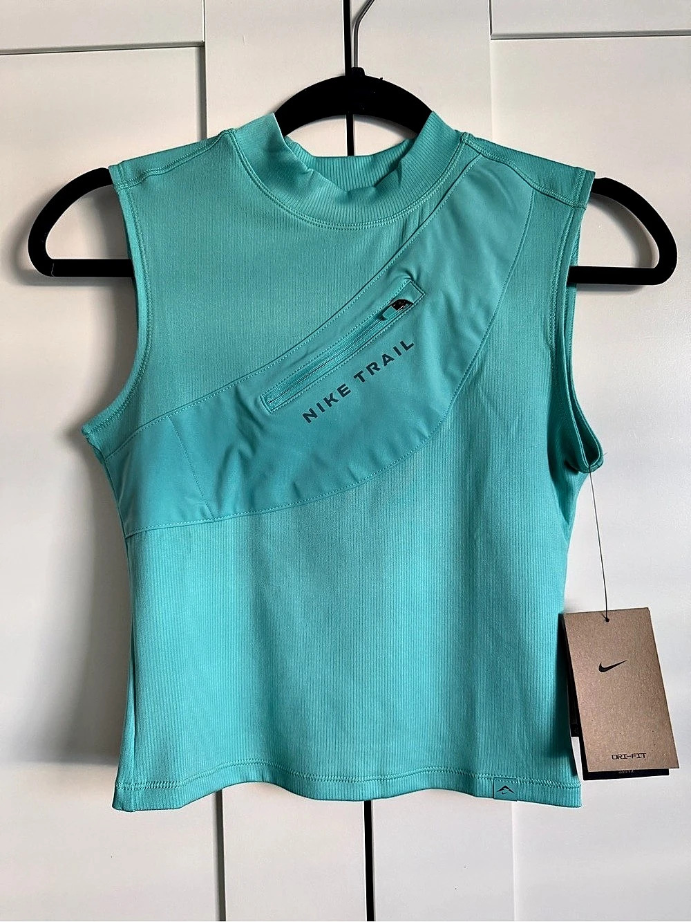 Nike Trail Women's Dri-FIT Storage Running Tank Top Blue XS